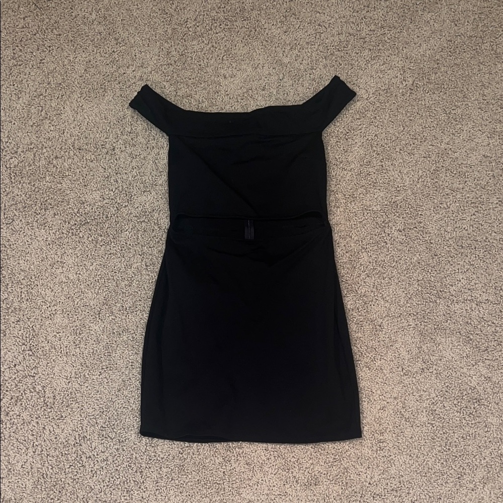 URBAN OUTFITTERS silence + noise One-Shoulder Black Dress